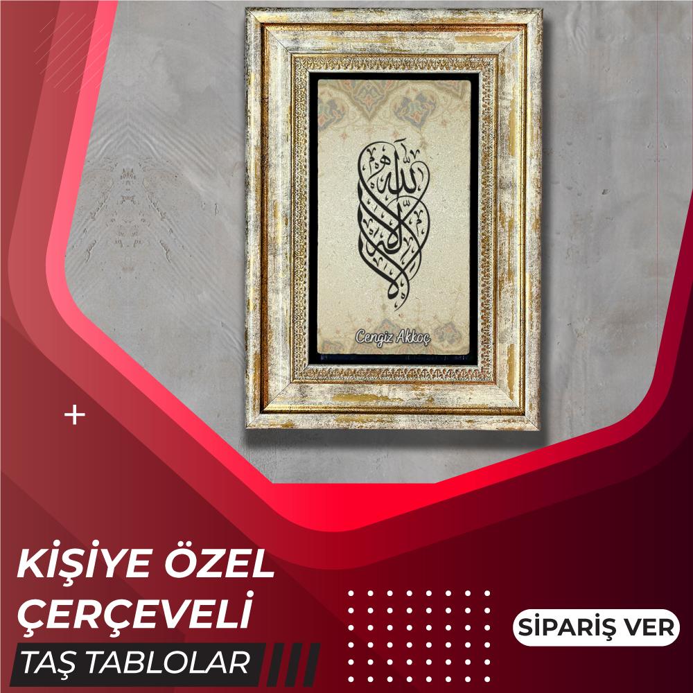 Kişiye Özel Çerçeveli Doğal Taş Tablo