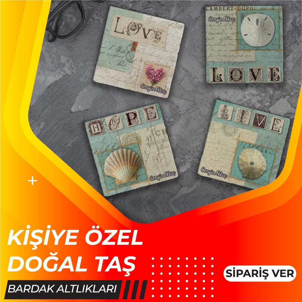 Kişiye Özel Doğal Taş Bardak Altlıkları