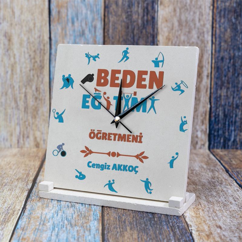 Beden%20Eğitimi%20Öğretmenine%20Hediye%20Doğal%20Taş%20Saat%2020X20Cm%20Ks06-1087