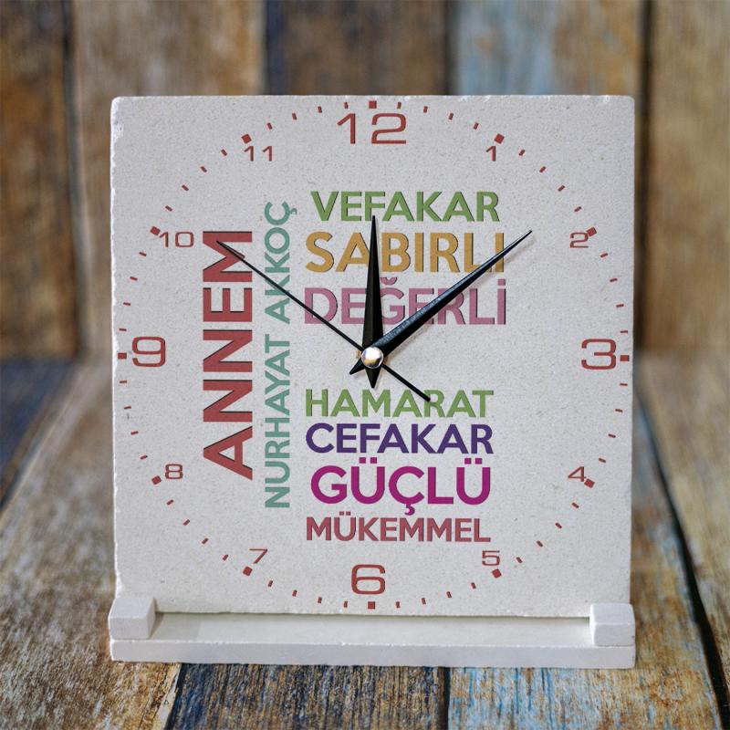 Anneler%20Günü%20Hediyesi%20Doğal%20Taş%20Saat%2020X20Cm%20Ks06-1278