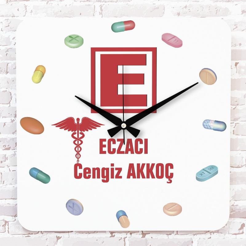 Eczacıya%20Hediye%20Ahşap%20Saat%2033cm%20KA01-1130