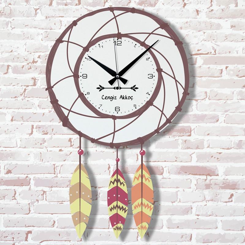 Kişiye%20Özel%20Dreamcatcher%20Sallanan%20Sarkaçlı%20Saat%20KA07-1445