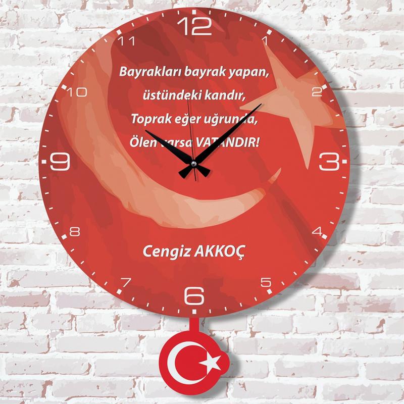 Kişiye%20Özel%20Türk%20Bayrağı%20Tasarımlı%20Hediye%20Sallanan%20Sarkaçlı%20Saat%20KA07-1649