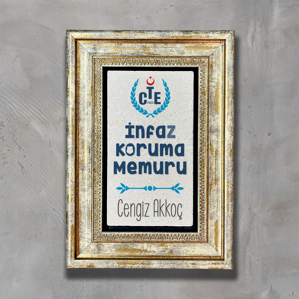 Kişiye%20Özel%20İnfaz%20Koruma%20Memuruna%20Hediye%20Çerçeveli%20Taş%20Tablo