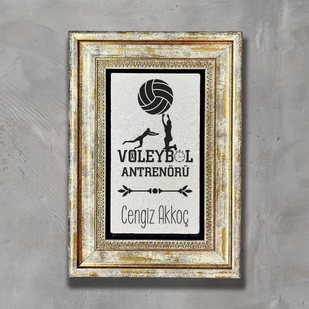 Kişiye%20Özel%20Voleybol%20Antrenörüne%20Hediye%20Çerçeveli%20Taş%20Tablo