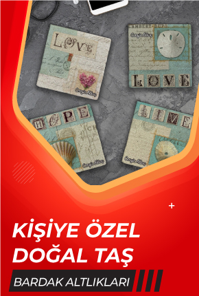 Kişiye Özel Doğal Taş Bardak Altlıkları